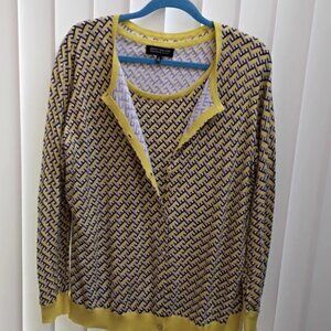 Jones of New York two-piece cardigan set 1X